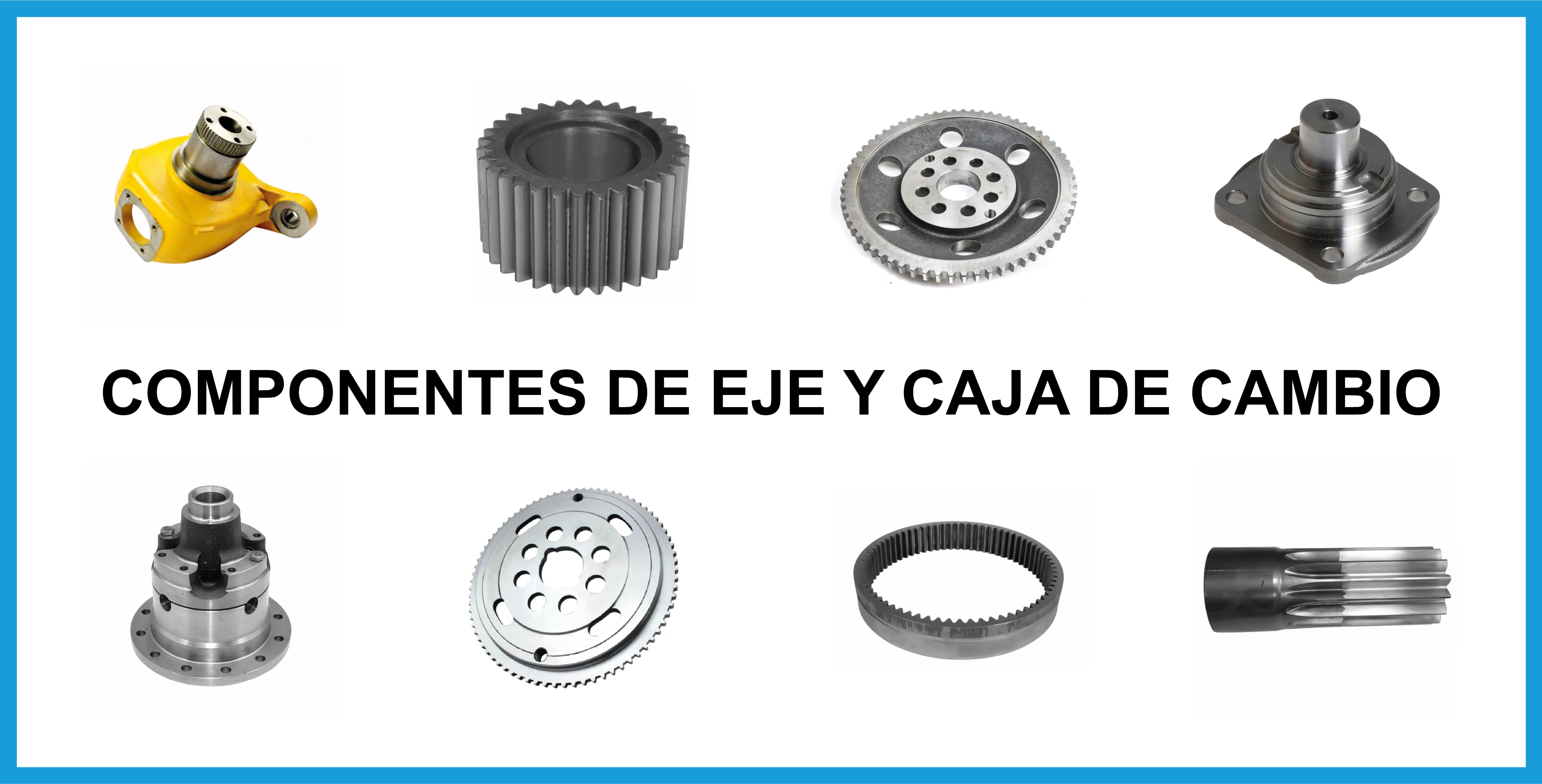 Componentes de eje y caja de cambio